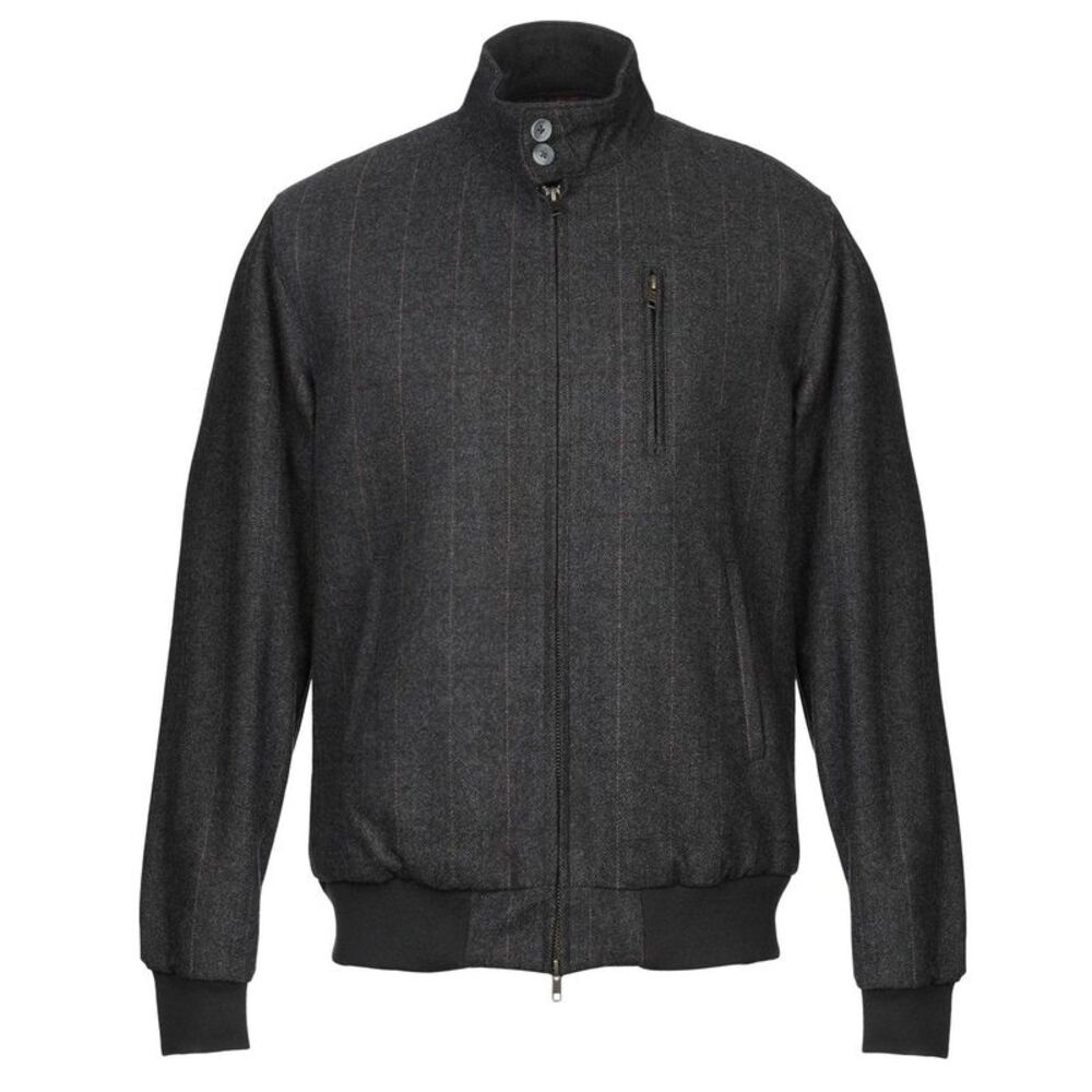 Sun 68 Mens Wool Blend Padded Bomber Jacket X-Large Grey